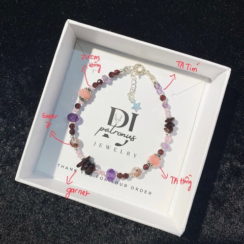 Vòng Tay Đá Nhí Thiên Nhiên Phối Ngẫu Nhiên De Luna