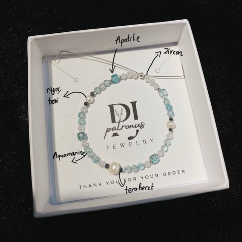 Vòng Tay Đá Nhí Thiên Nhiên Phối Ngẫu Nhiên De Luna