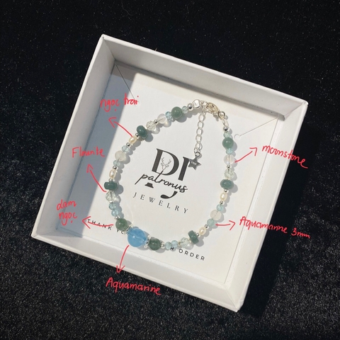 Vòng Tay Đá Nhí Thiên Nhiên Phối Ngẫu Nhiên De Luna