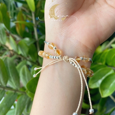 Vòng Tay Sáp Citrine Twice VTSCT24A De Luna Jewelry
