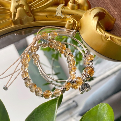 Vòng Tay Sáp Citrine Twice VTSCT24A De Luna Jewelry