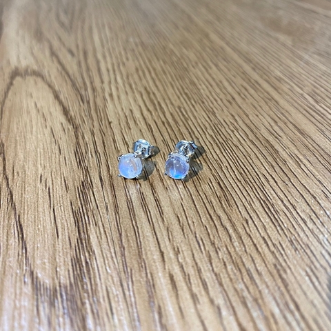 Bông Tai Moonstone Simple Chấu De Luna Jewelry