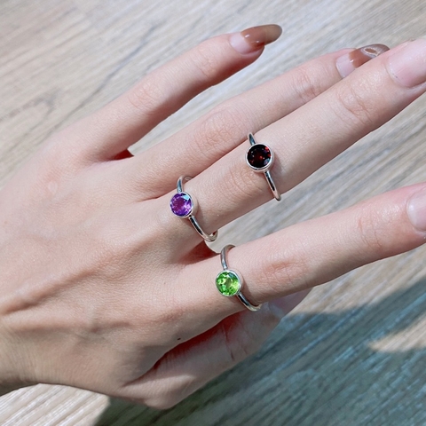 Nhẫn Midi Tròn Simple De Luna Jewelry
