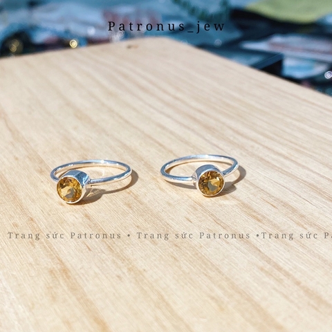Nhẫn Midi Tròn Simple De Luna Jewelry