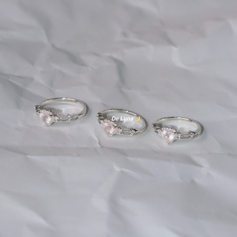 Nhẫn Atela Rose Quartz De Luna