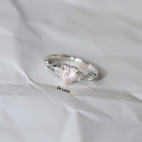 Nhẫn Atela Rose Quartz De Luna