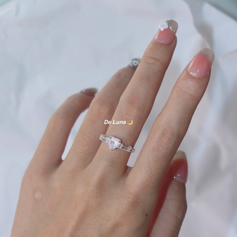 Nhẫn Atela Rose Quartz De Luna