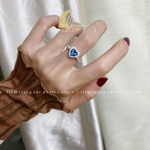 Nhẫn Majestic Tim Đá Thiên Nhiên NMTN24A De Luna