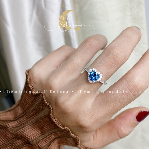 Nhẫn Majestic Tim Đá Thiên Nhiên NMTN24A De Luna