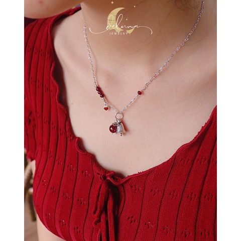 Dây Chuyền Jingle Bell Garnet Deluna Jewelry