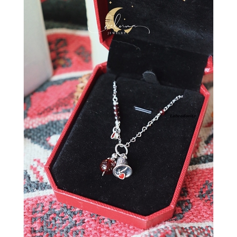 Dây Chuyền Jingle Bell Garnet Deluna Jewelry