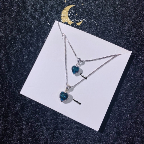 Dây Chuyền Topaz London Tim Simple De Luna