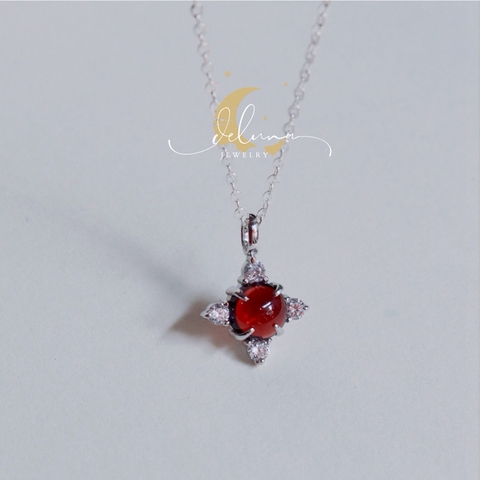 Dây Chuyền Moonstone Tinh Tú 8mm DCTTM24A