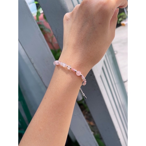 Vòng Tay Phối Ngẫu Nhiên Hồng Hoả Thổ