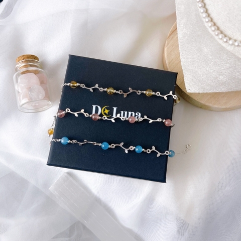 Lắc Tay Địa Đàng Đá Thiên Nhiên Mảnh Xinh De Luna