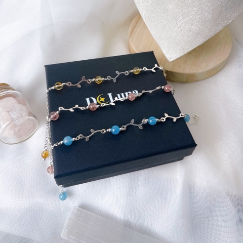 Lắc Tay Địa Đàng Đá Thiên Nhiên Mảnh Xinh De Luna