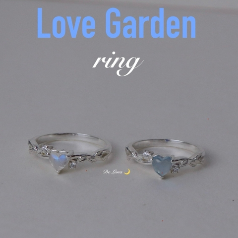 Nhẫn Tim Moonstone Love Garden De Luna