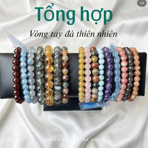 Tổng Hợp Vòng Tay Đá Size Trung 5mm - 8mm De Luna