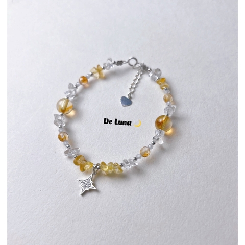 Vòng Tay Đá Thô Phối S925 De Luna