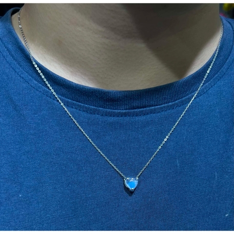 Dây chuyền Tim Moonstone 8mm De Luna
