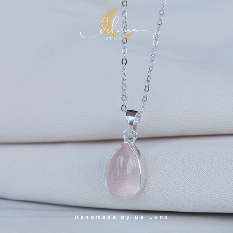 Mặt Dây Chuyền Rose Quartz De Luna