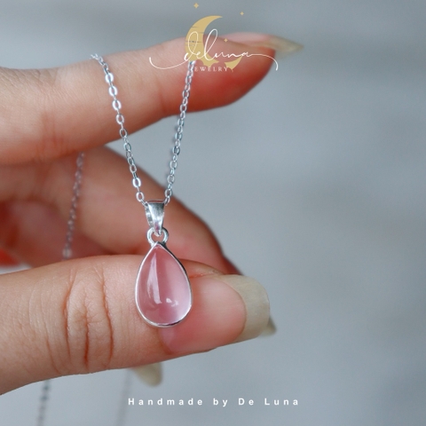 Mặt Dây Chuyền Rose Quartz De Luna