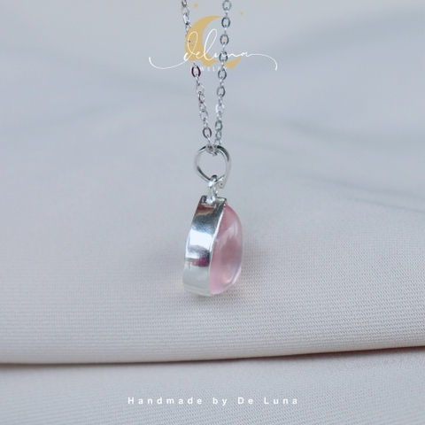Mặt Dây Chuyền Rose Quartz De Luna