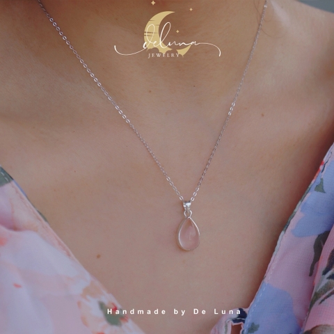 Mặt Dây Chuyền Rose Quartz De Luna