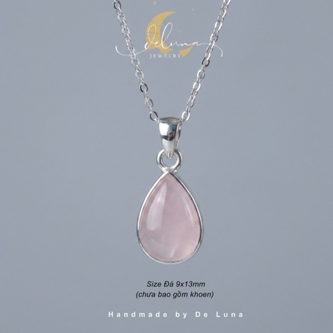 Mặt Dây Chuyền Rose Quartz De Luna