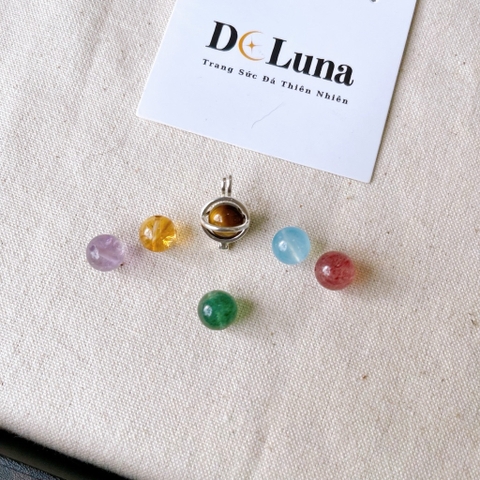 Dây Chuyền Lồng Đá Thay Đổi được Loại Đá De Luna