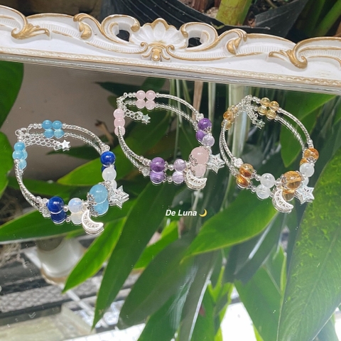Vòng Tay Đá Thiên Nhiên Phối Tone Pastel De Luna