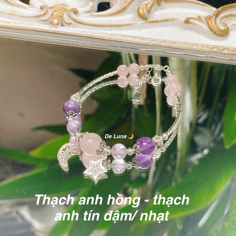 Vòng Tay Đá Thiên Nhiên Phối Tone Pastel De Luna