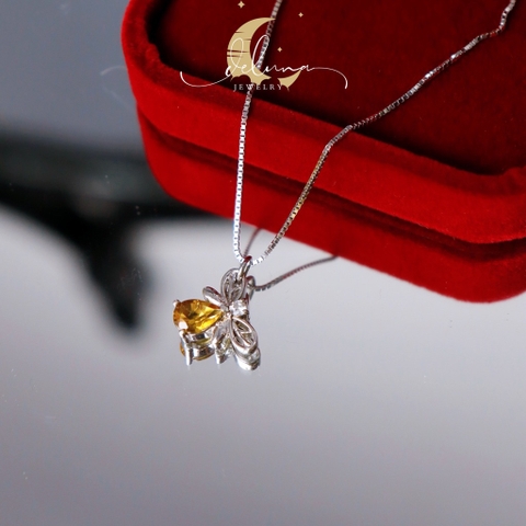 Dây Chuyền Bee Đá Thiên Nhiên De Luna