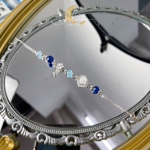Lắc Tay Nguyệt Thuỷ Đá Kyanite De Luna
