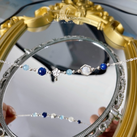 Lắc Tay Nguyệt Thuỷ Đá Kyanite De Luna