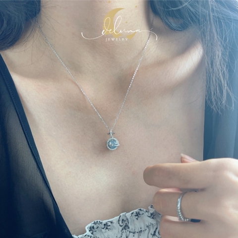 Dây Chuyền Aquamarine Jupiter De Luna