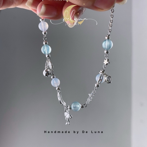 Lắc Tay Frozen Aquamarine De Luna