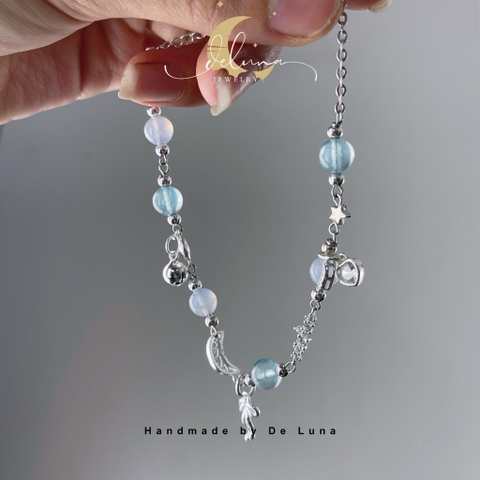 Lắc Tay Frozen Aquamarine De Luna