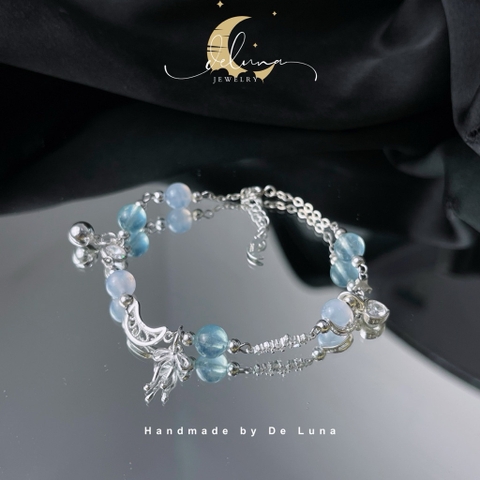 Lắc Tay Frozen Aquamarine De Luna
