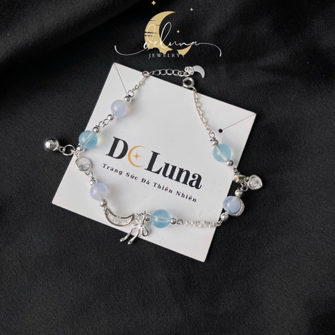 Lắc Tay Frozen Aquamarine De Luna