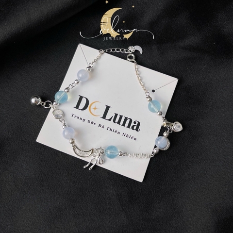 Lắc Tay Frozen Aquamarine De Luna