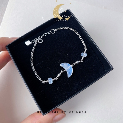 Lắc Tay Lunaris Đá Moonstone 7A thiên nhiên  De Luna