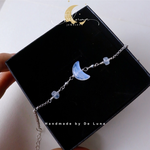 Lắc Tay Lunaris Đá Moonstone 7A thiên nhiên  De Luna