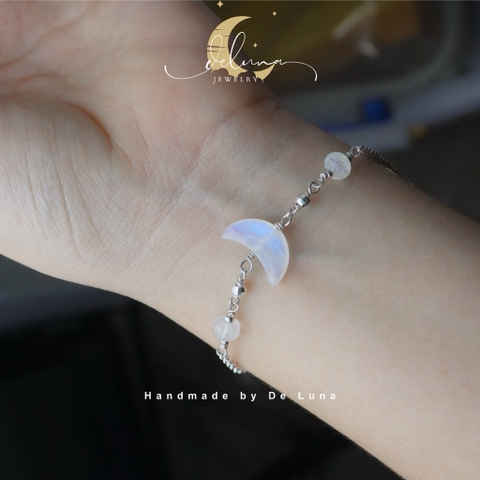 Lắc Tay Lunaris Đá Moonstone 7A thiên nhiên  De Luna
