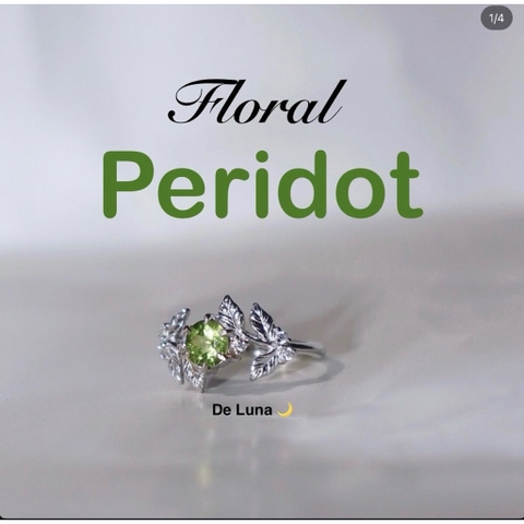 Nhẫn Floral Đá Thiên Nhiên De Luna