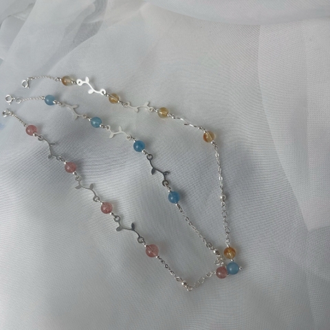 Lắc Tay Địa Đàng Đá Thiên Nhiên Mảnh Xinh De Luna