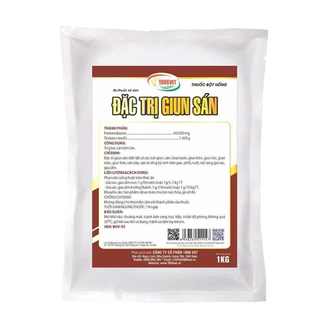 ĐẶC TRỊ GIUN SÁN  1KG