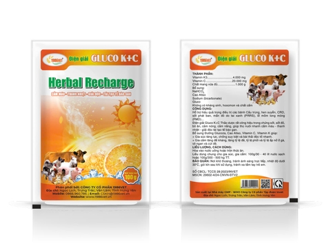 ĐIỆN GIẢI GLUCO K+C 100G