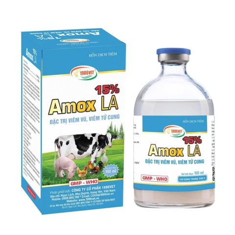 Tên đăng ký: AMOX 15%LA 100 ml