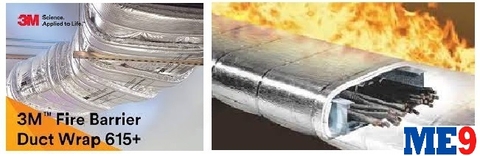 Bọc chống cháy cho ống gió 3M™ Fire Barrier Duct Wrap 615+